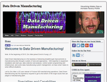 Tablet Screenshot of datadrivenmanufacturing.com